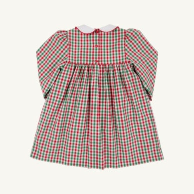 Della Marie Dress - Richmond Red and Kiawah Kelly Green Gingham/Worth Ave White