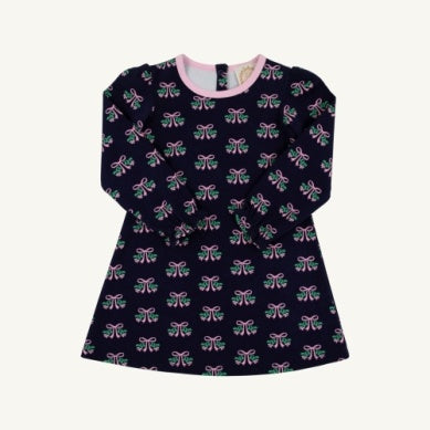 Sadie Sweetshirt Dress - No collar Beloved Bows/Pler Party Pink