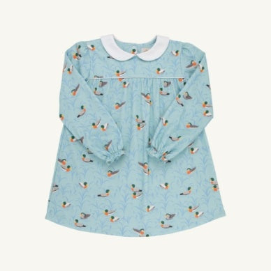 Long Sleeve Maerin Fitz Frock- Normal Weight Fine Weather/Sarasota sky