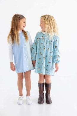 Long Sleeve Maerin Fitz Frock- Normal Weight Fine Weather/Sarasota sky