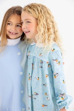 Long Sleeve Maerin Fitz Frock- Normal Weight Fine Weather/Sarasota sky