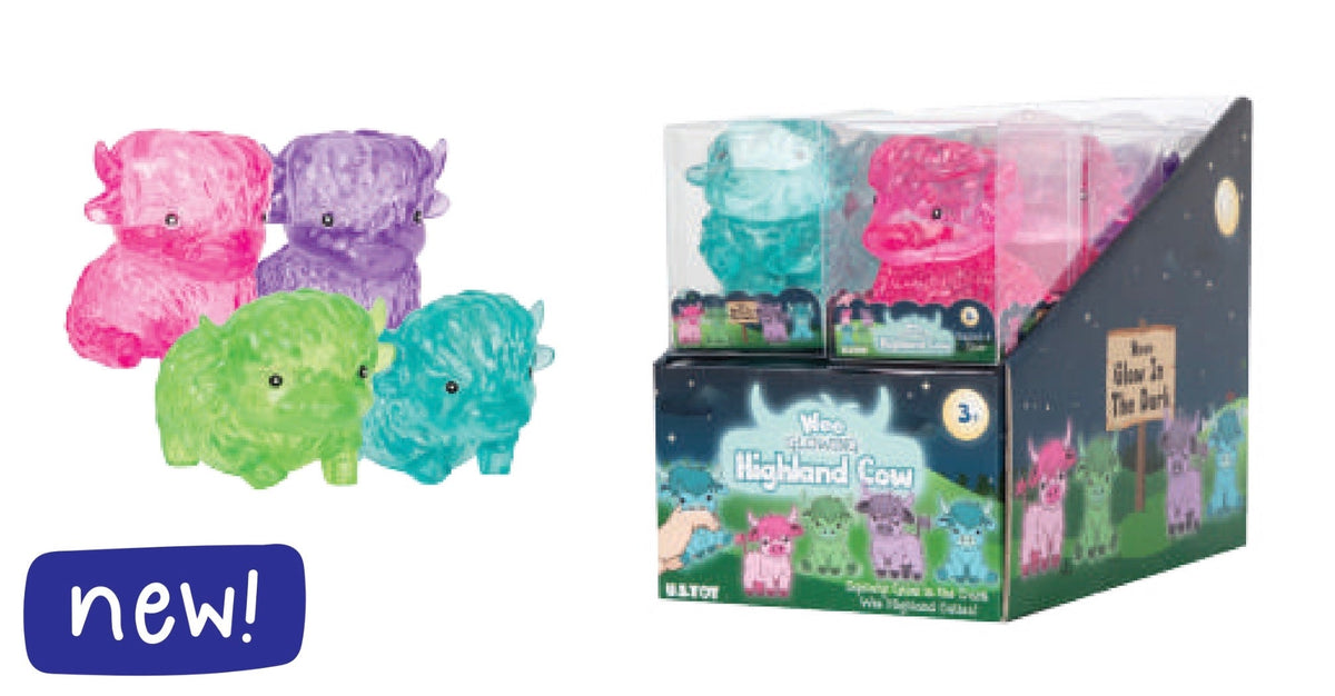 Wee Glowing Highland Cow Squishy