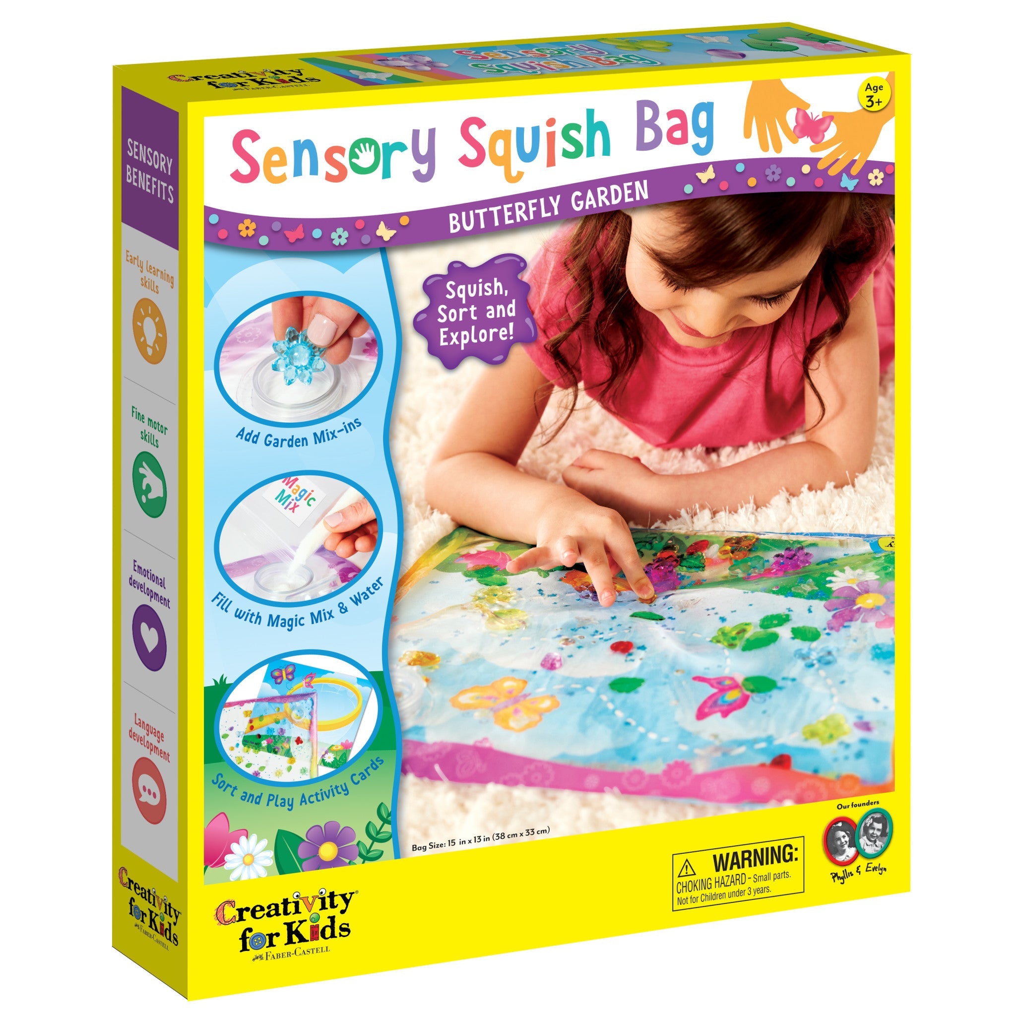 Sensory Squish Bag - Butterfly Garden