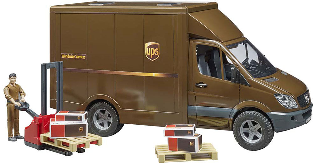 UPS MB Sprinter with driver and accessories