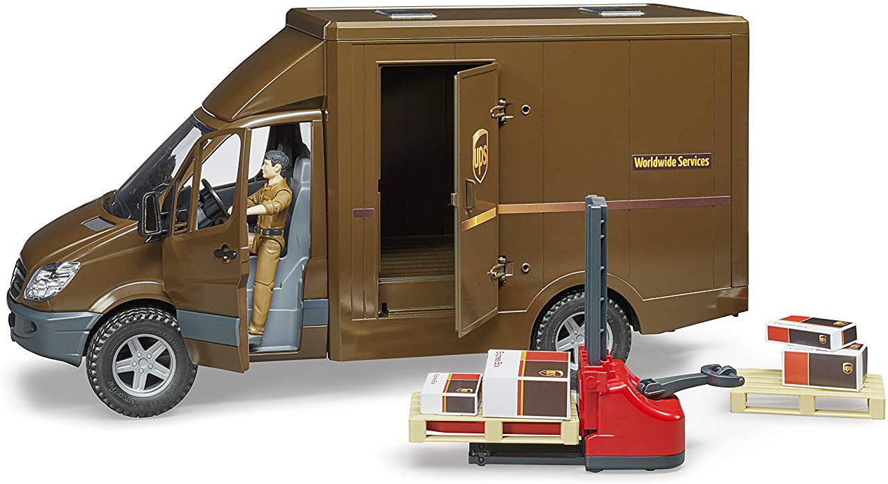 UPS MB Sprinter with driver and accessories