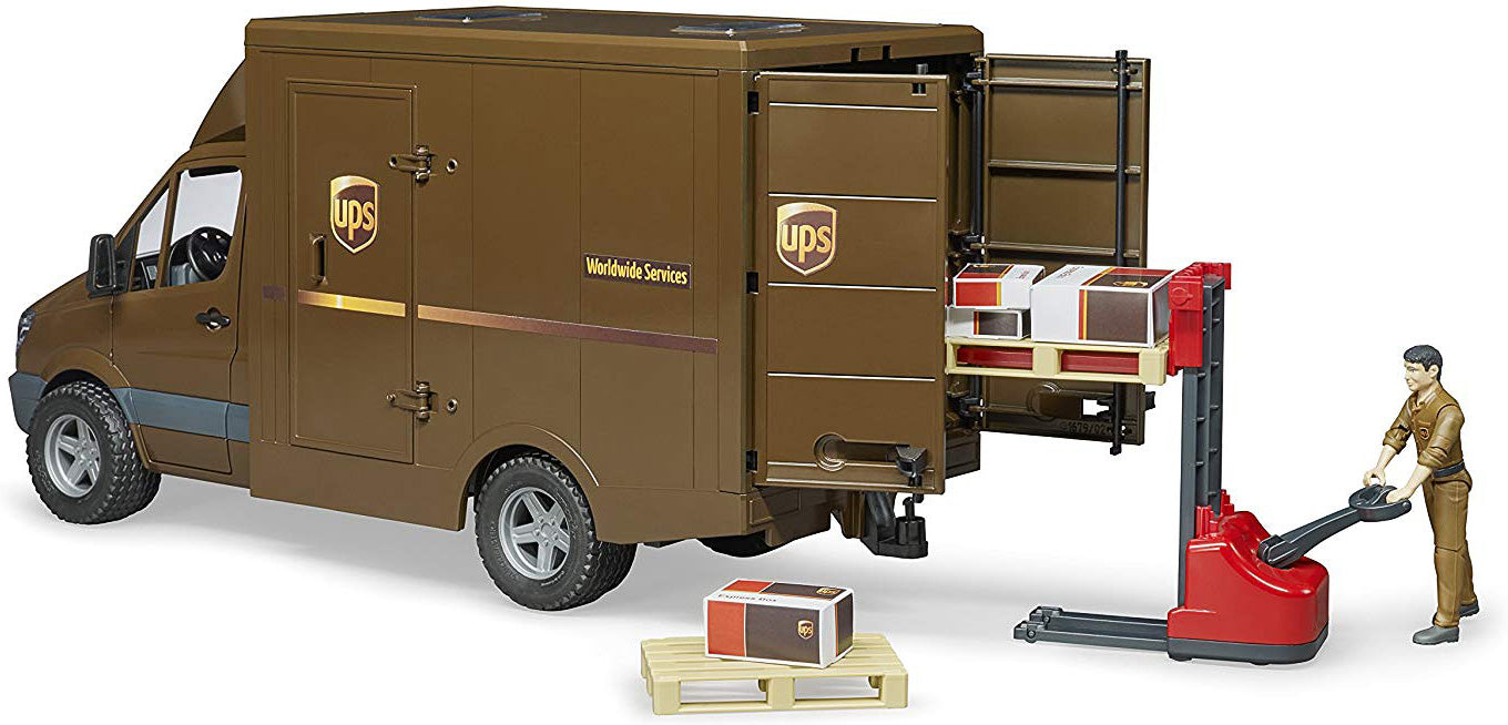 UPS MB Sprinter with driver and accessories