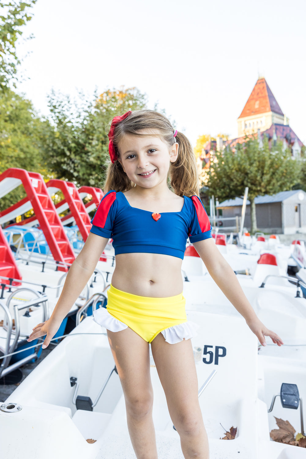 Snow White Swim Suit (size 5-6)