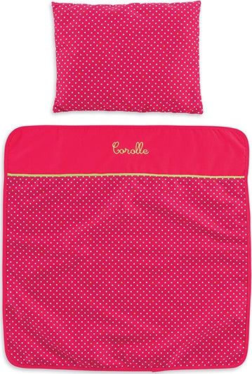 Corolle Mon Classique Cherry Blanket & Pillow Set