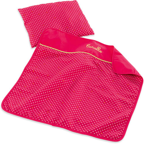 Corolle Mon Classique Cherry Blanket & Pillow Set