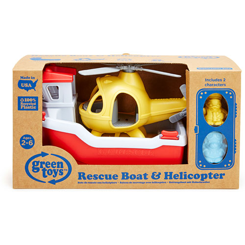 Rescue Boat with Helicopter