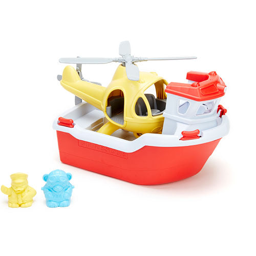 Rescue Boat with Helicopter