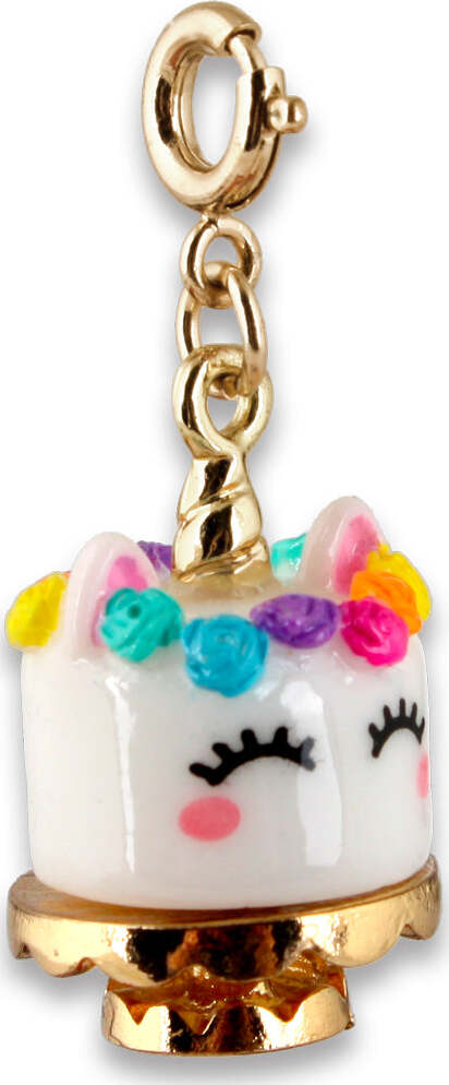 Gold Unicake Charm