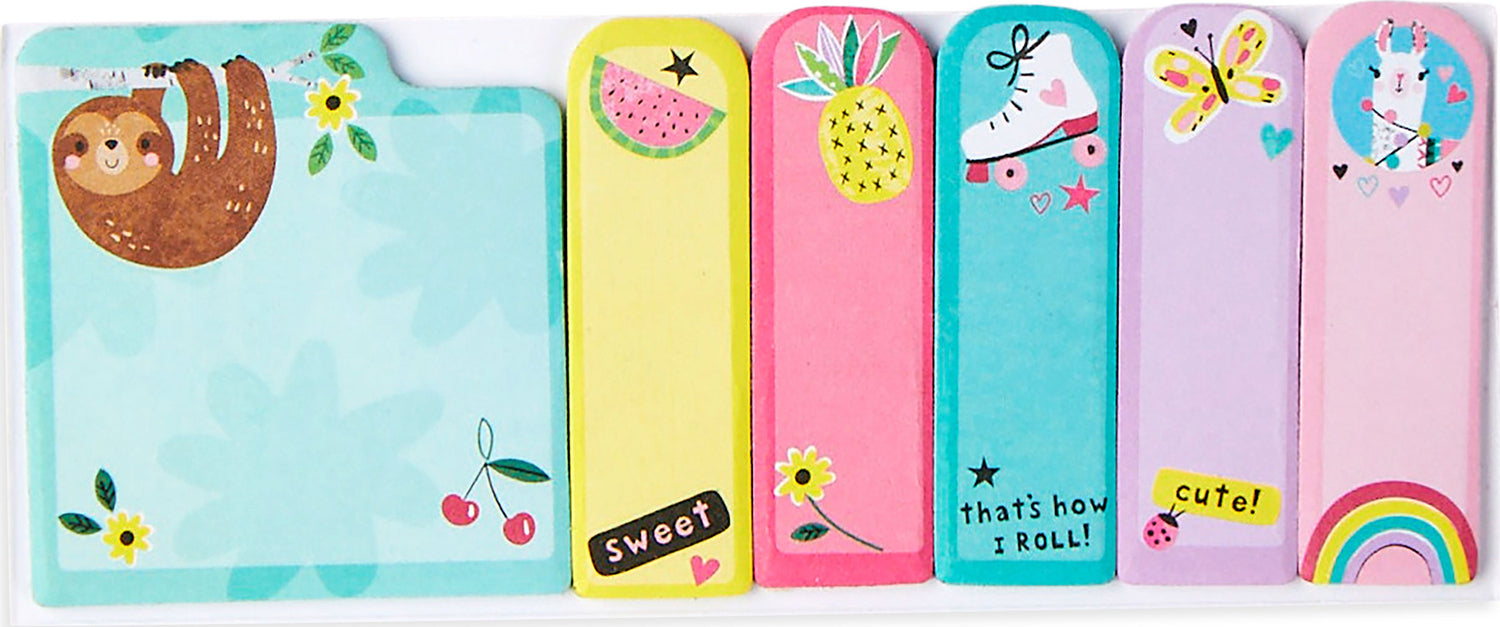 Note Pals Sticky Tabs - Funtastic Friends (1 Pack)