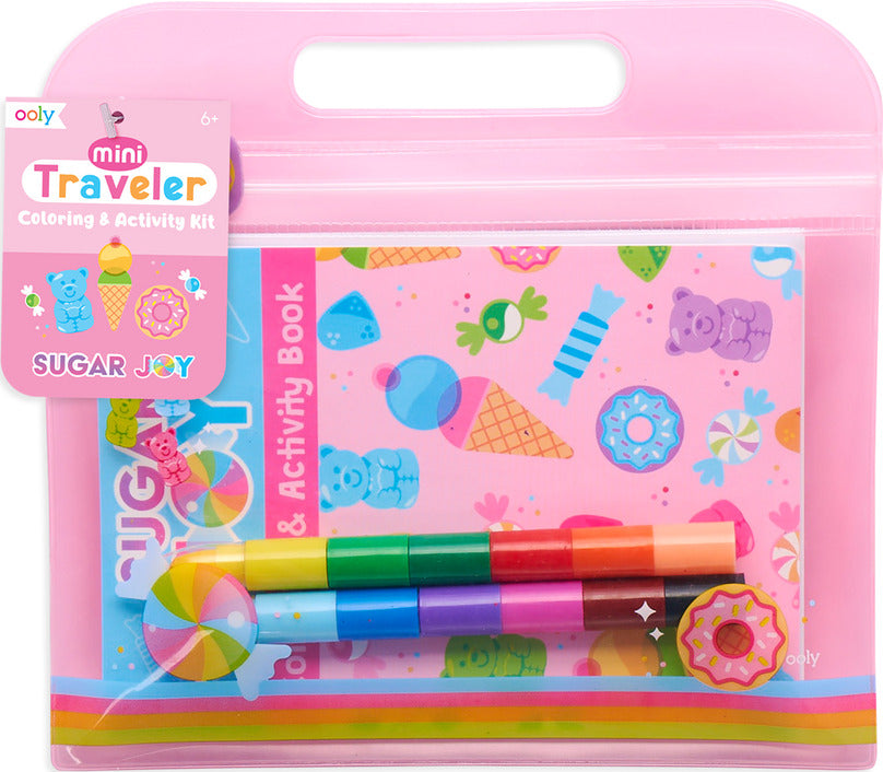 Mini Traveler Coloring and Activity Kit - Sugar Joy