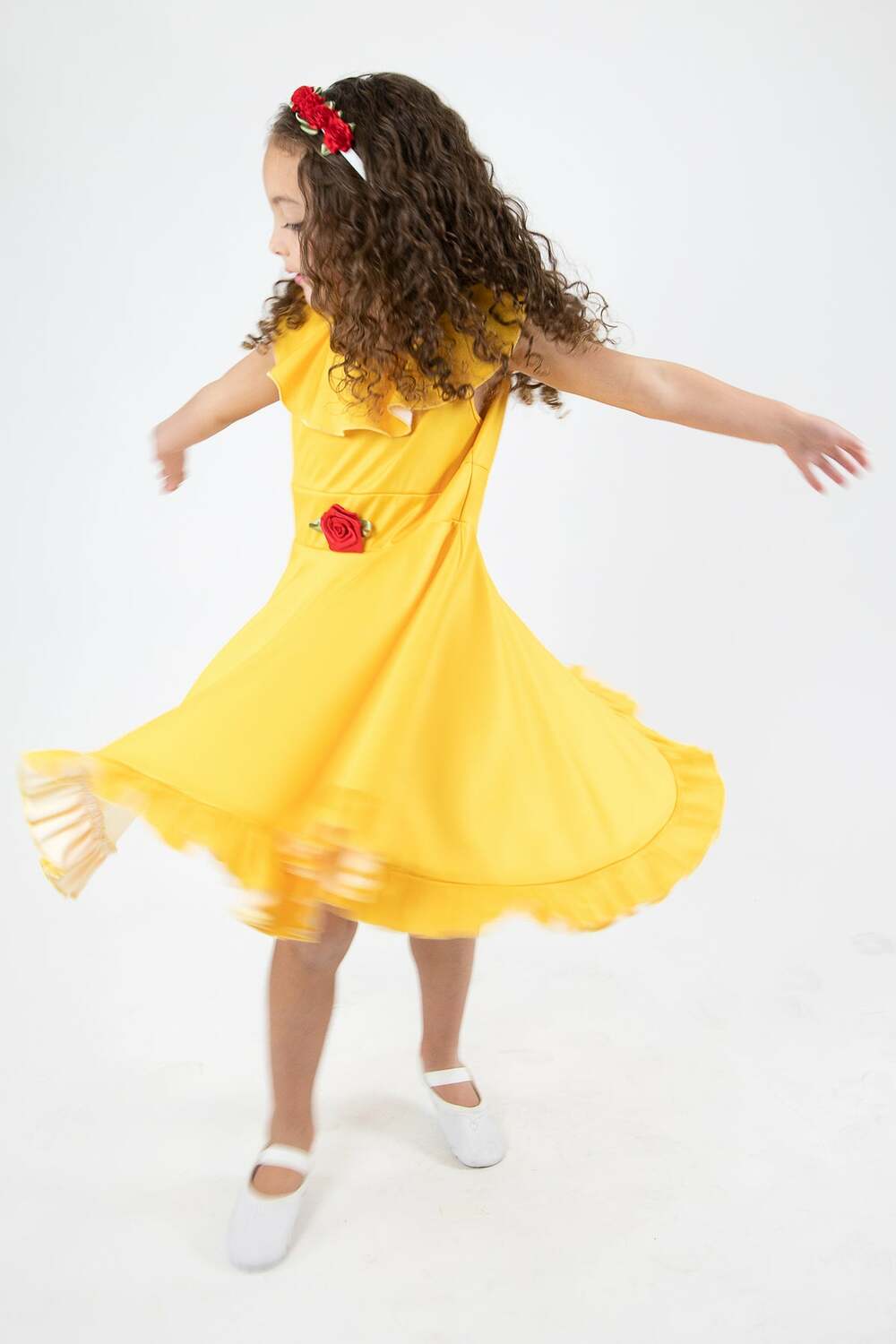 Yellow Beauty Twirl Dress - Size 2