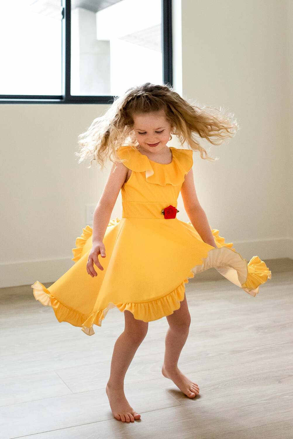 Yellow Beauty Twirl Dress - Size 2