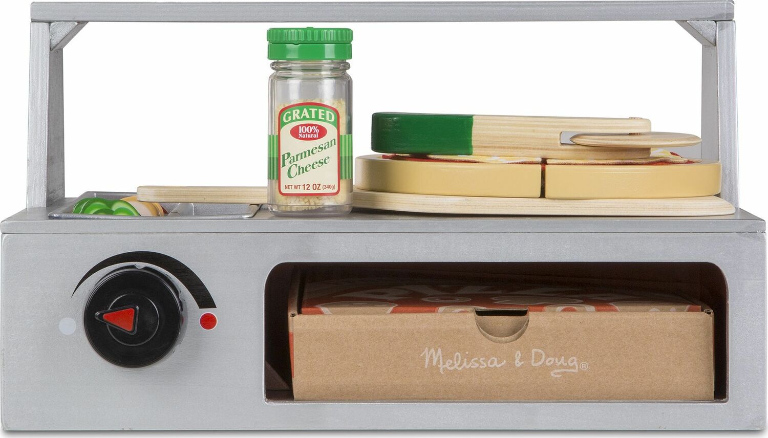 Top & Bake Pizza Counter - Wooden Play Food