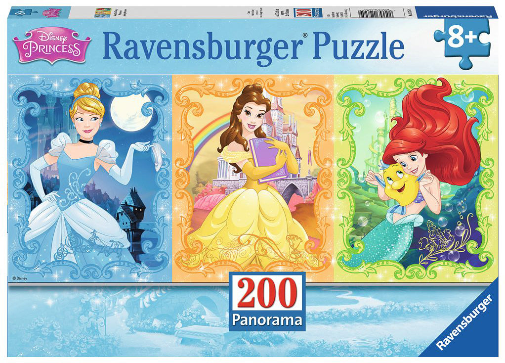 Beautiful Disney Princesses (200 pc Panorama Puzzle)