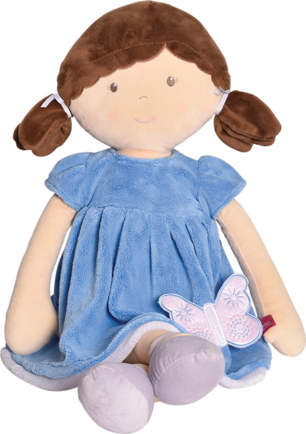 Pari Brown Hair i Blue & Purple Dress X-Large