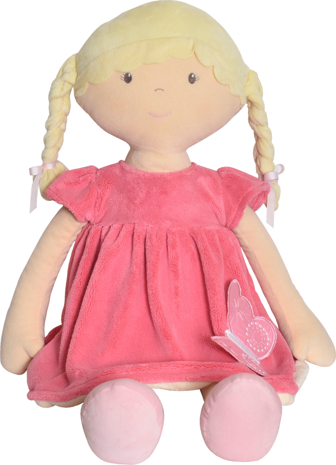 Ria Blonde Hair in Pink & White Dress X-Large