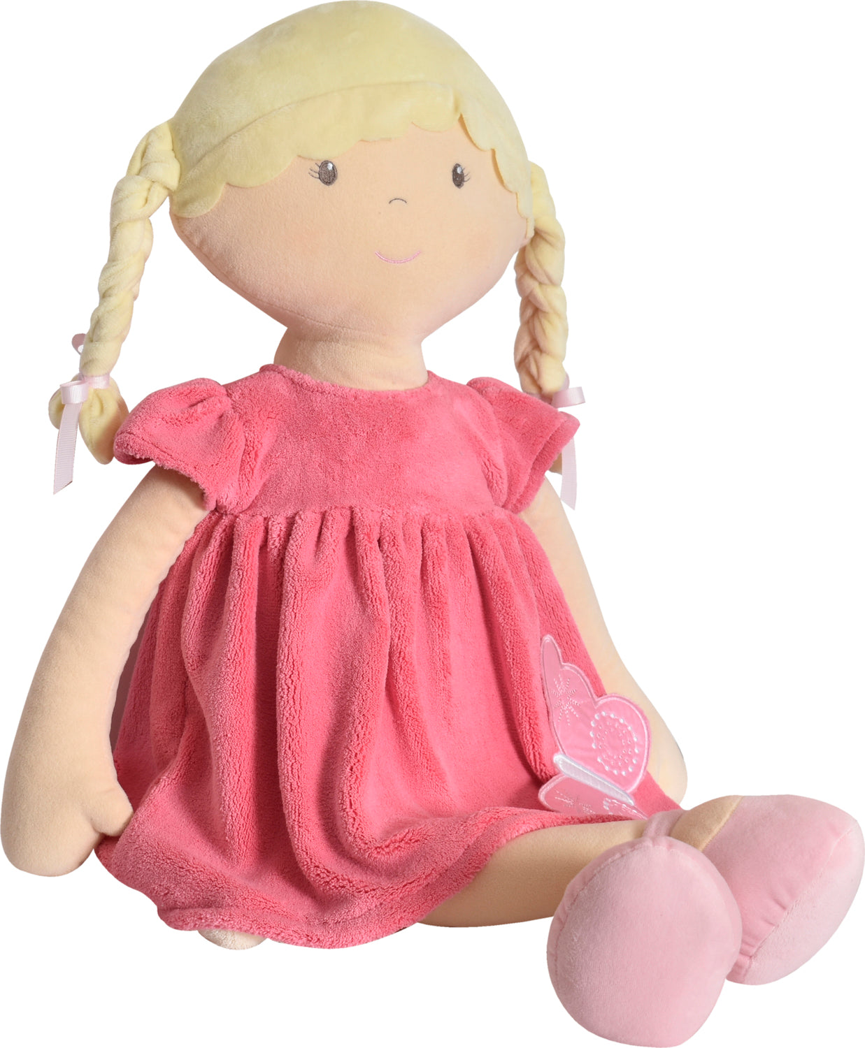 Ria Blonde Hair in Pink & White Dress X-Large