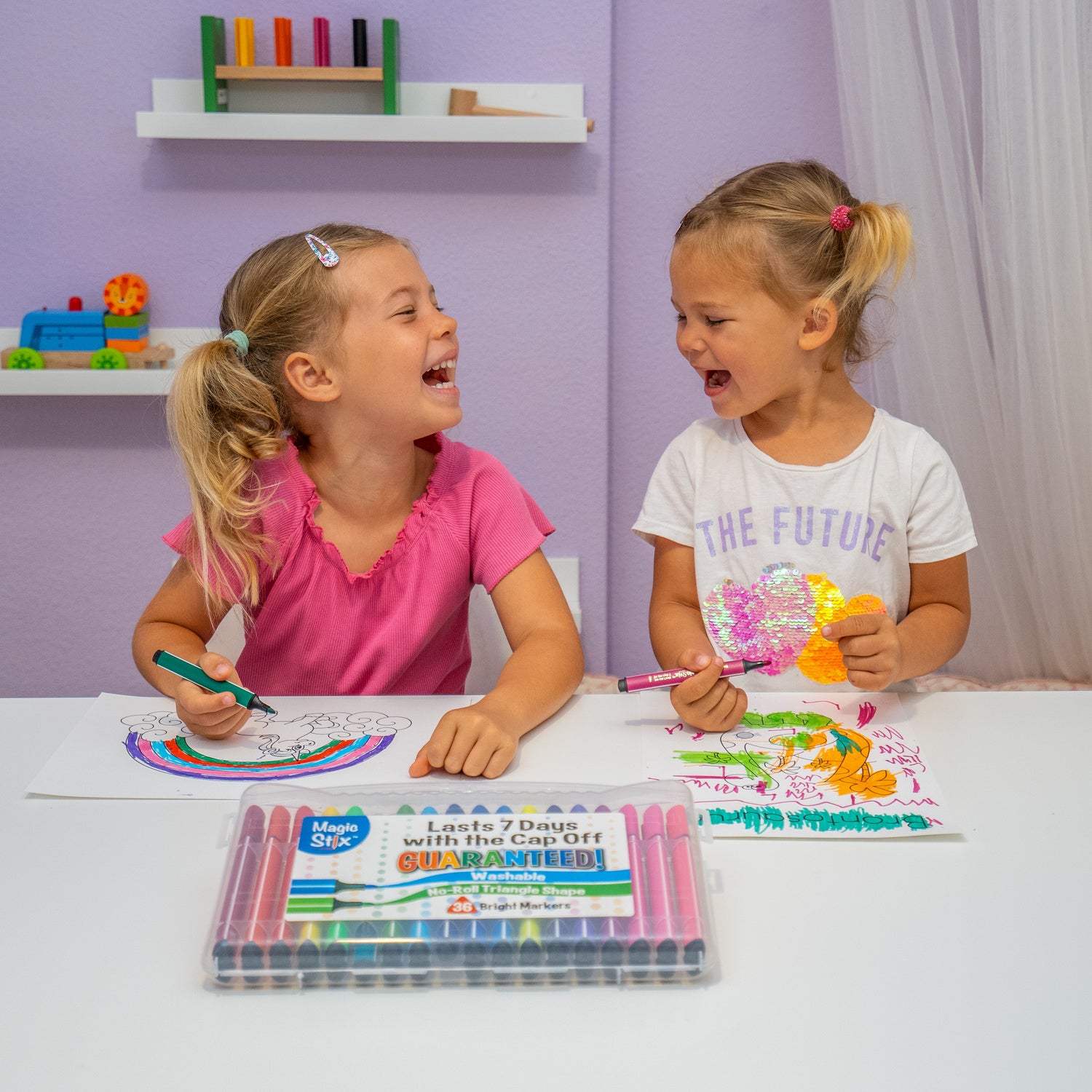 Magic Tri Stix 24 Color (Stays good with cap off for up to 7 Days)